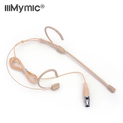 Professional Unidirectional 4-Pin Headset Condenser Microphone Speech Headworn Mic for Shure Wireless System TA4F 4 Pin XLR