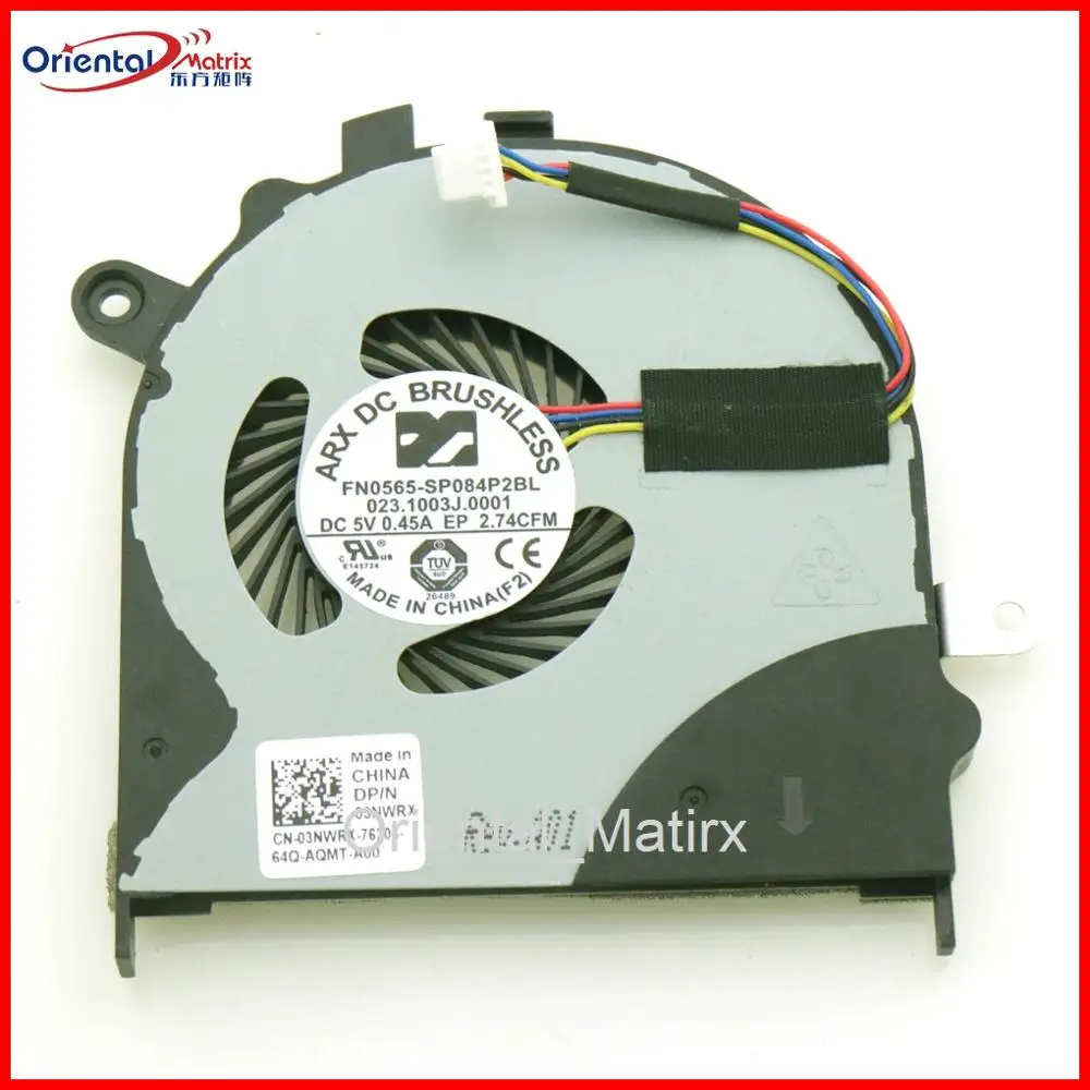 Free Shipping FN0565-SP084P2BL DC5V 0.45A For DELL 13-7347 7353 7000 7558 7568 7352 03NWRX 3NWRX CPU Cooler Cooling Fan