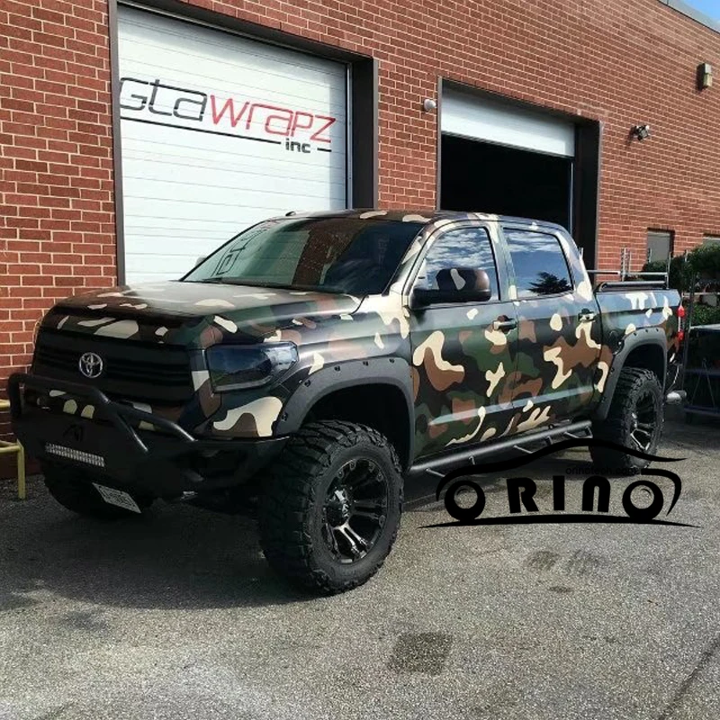 

Army Black Green Camouflage Vinyl Film Car Wrap with Air Bubble Free Car Styling Adhesive Sticker Decal Wrapping Foil