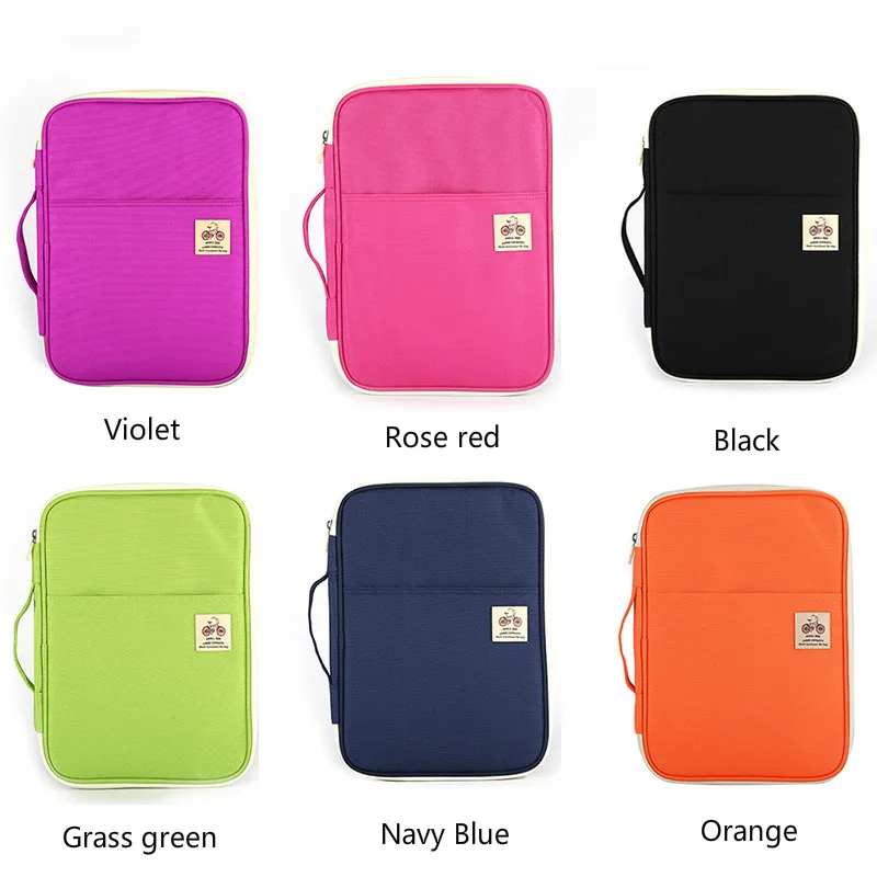 A4 File Bag Receives Office Information Portable Computer Bag Waterproof Oxford Cloth Filing Products File Folder Stationery