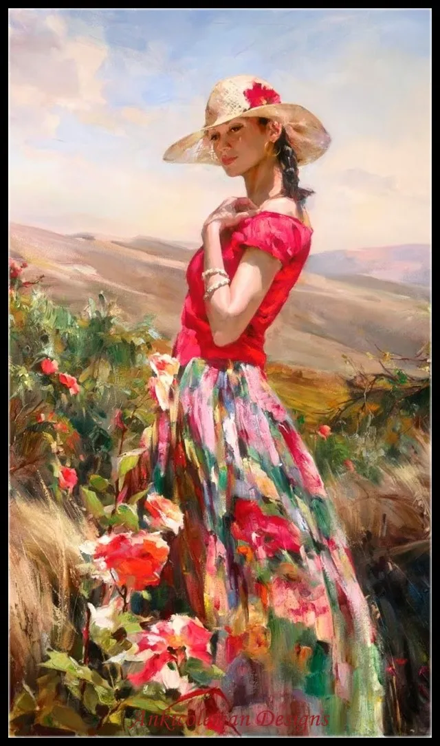 

Красота в поле - Наборы для вышивки счетным крестом - Рукоделие своими руками для вышивания 14-каратного цвета Наборы для вышивки крестом DMC Color