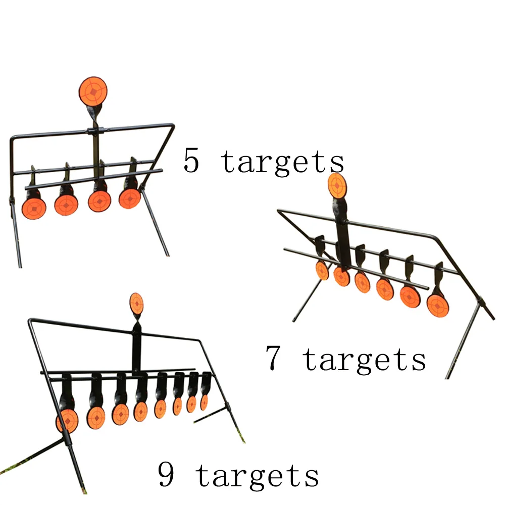 

Shooting 5/7/9 Reset Target Automatic Rebound Paintball AirSoft BB Lead Shooting Target Competitive Sports