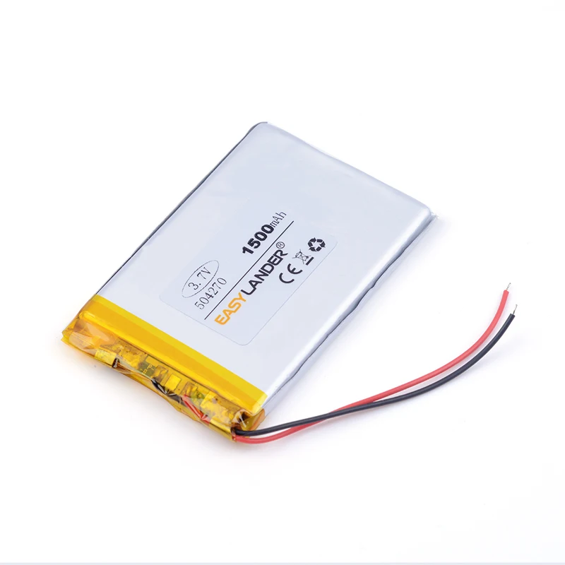 3.7 V 1500mah 504270 Rechargeable Lithium Li-ion Polymer Battery