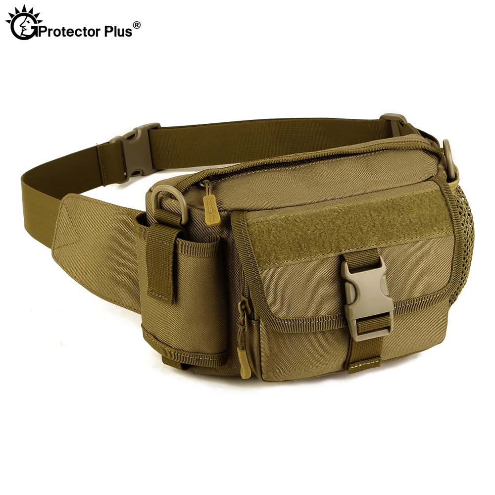 PROTECTOR PLUS Tactical Waist Bag Outdoor Assault Molle bag Climbing Riding Airsoft Hunting Kettle Bags Sports Crossbody bags