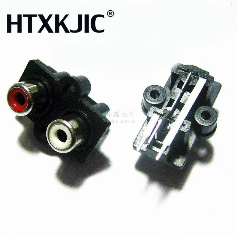 

High Quality 5pcs PCB Mount 2 Position Stereo Audio Video Jack RCA Female Connector