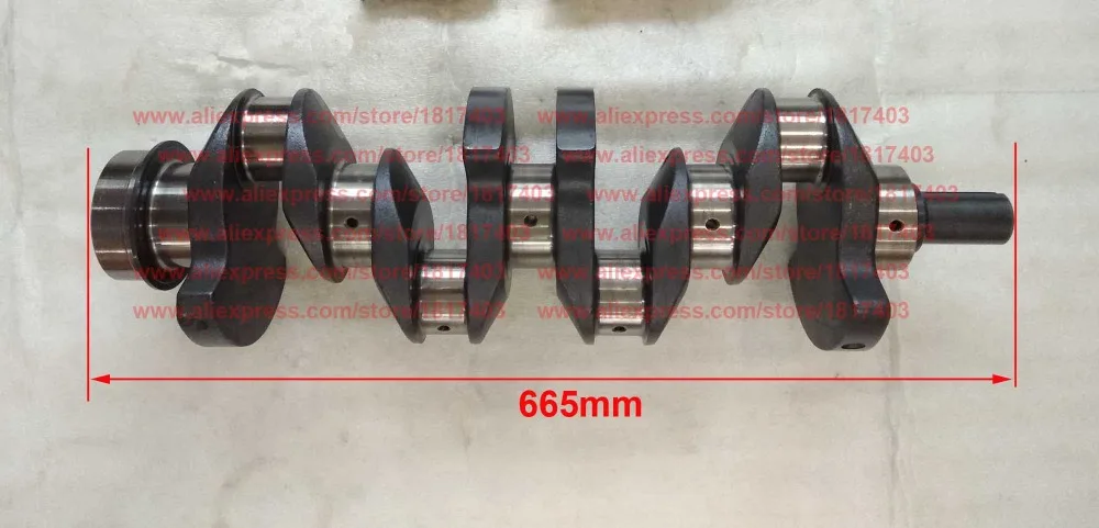 4105A-05006 Crankshaft + Main bearing + Connecting rod bearing shell + Thrust plate + Oil seal, Fujian Lijia SL4105ABT engine