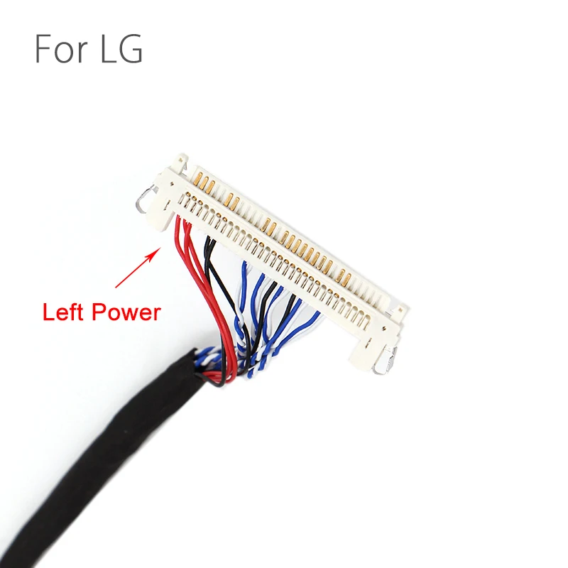 400mm LVDS Cable FIX-30P-D8 1ch 8-bit 30 pins 30pin single 8 line For 26-47 inch big screen panel 2 models