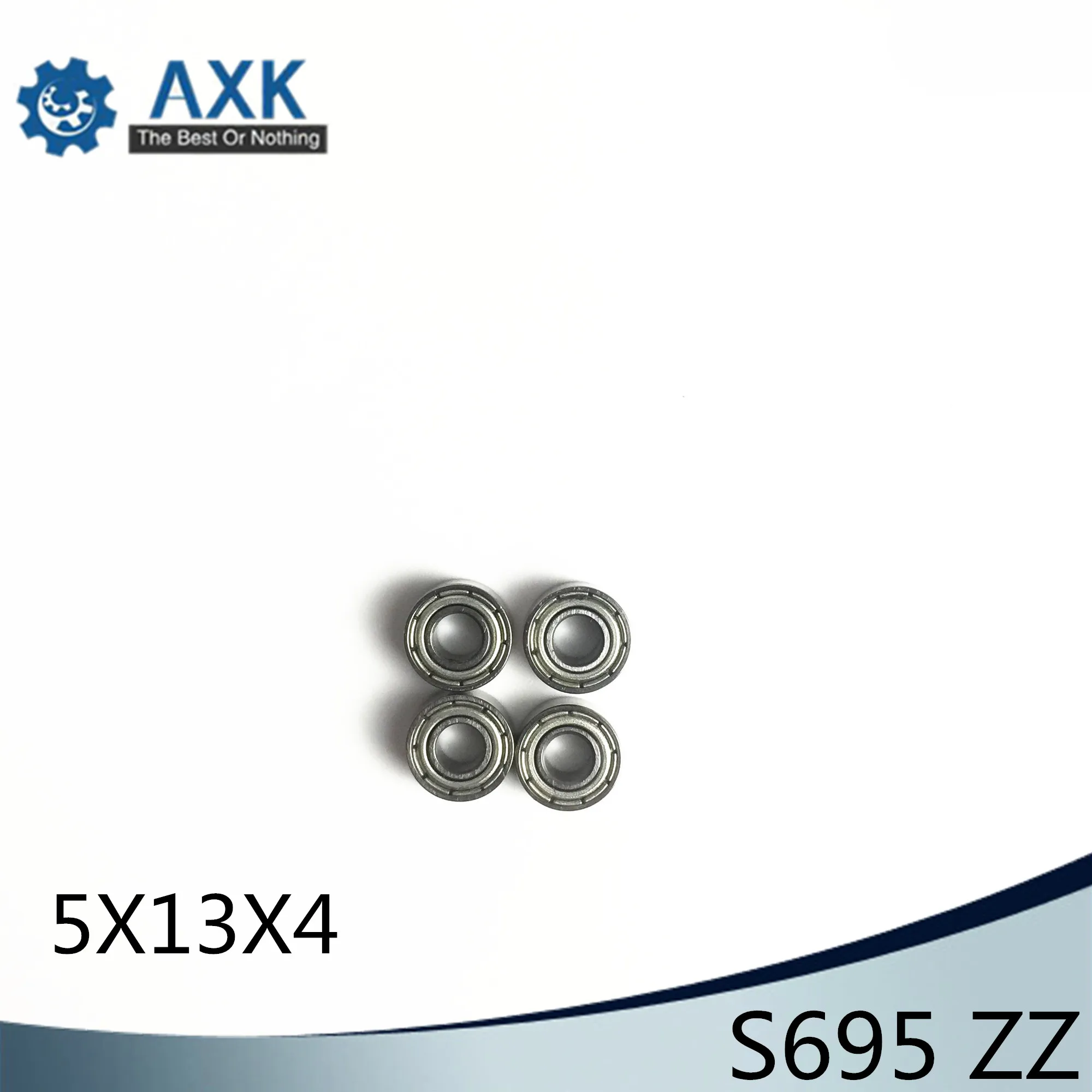 S695ZZ Bearing 5*13*4 mm ( 10PCS ) ABEC-1 440C Roller Stainless Steel S695Z S695 Z ZZ Ball Bearings