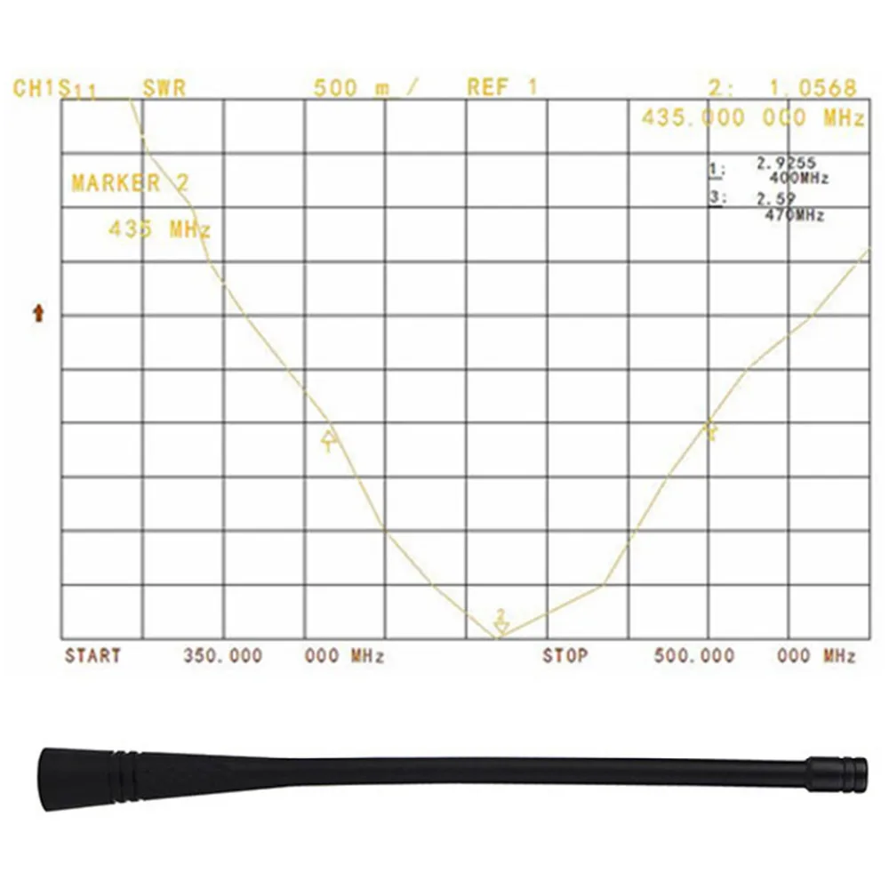 Originale Retevis RT1 Antenna UHF 400-520MHz SMA-M per Yaesu per TYT TH RETEVIS RT3 RT1 per Baofeng UV-3R per TONGFA J9106F