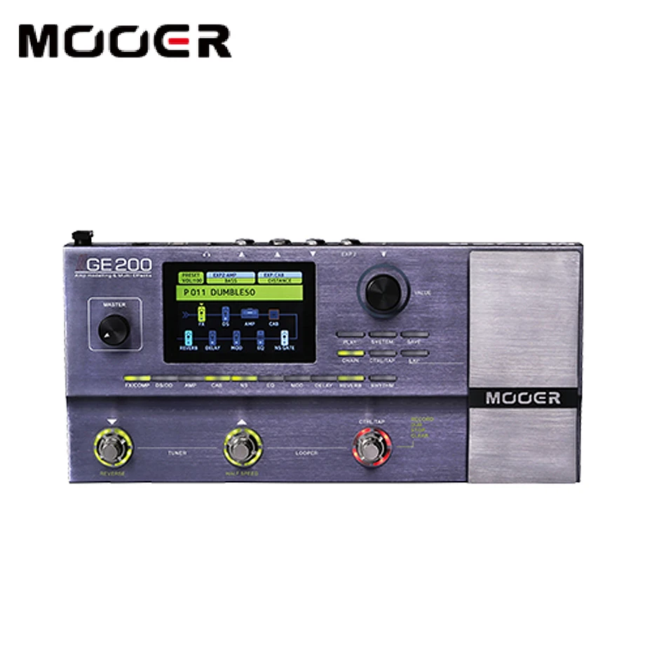 MOOER GE200 Amp modelling  Multi effects 55 high quality amplifier models