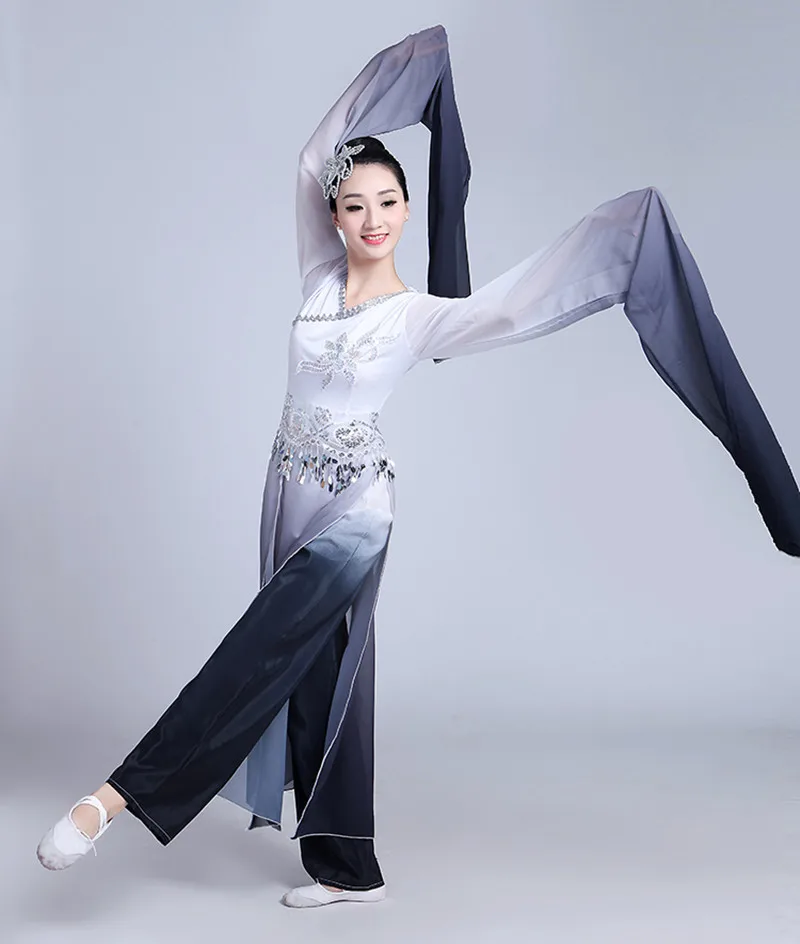 Nuovi vestiti di danza classica di alta qualità 2019 costumi vestiti femminili stile di pittura cinese abbigliamento moderno per spettacoli di danza