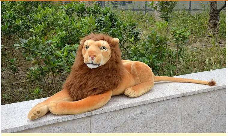 

new lovely plush lion toy stuffed simulation lying lion doll lion gift about 60cm 0551