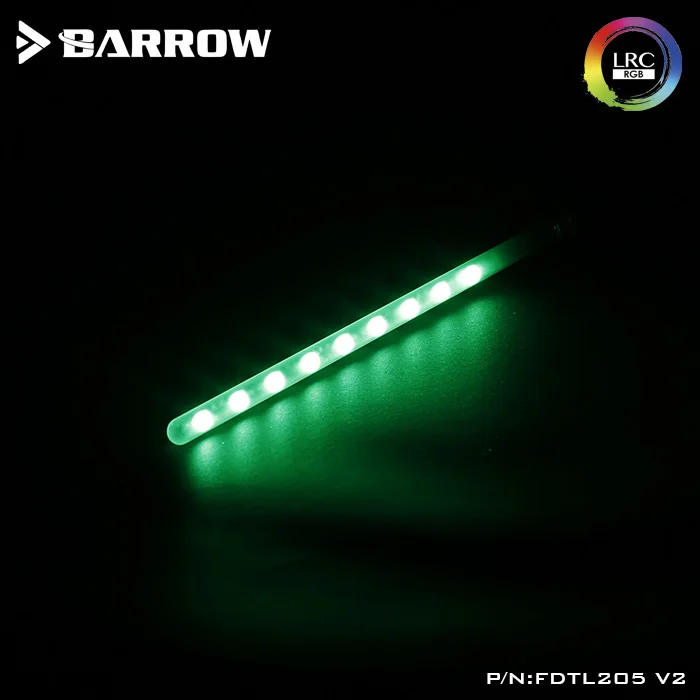 BARROW 12V 4PIN RGB Light connect to Motherboard AURA Support 200mm / 260mm R Cylindrical Water Coolant Tank