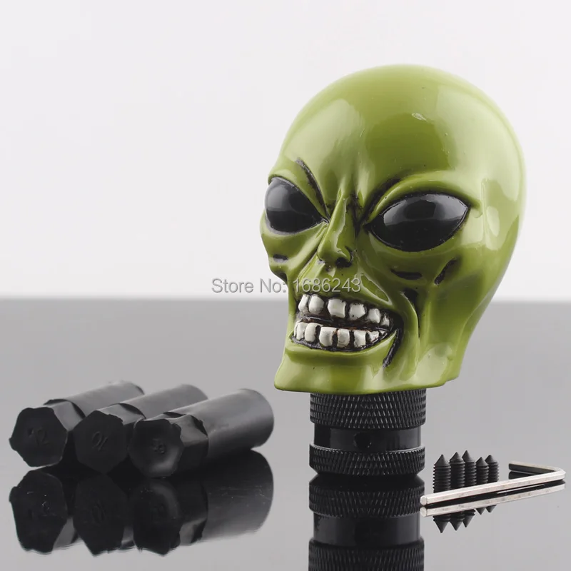 Aliens Head Model Car Truck Shifter Gear Shift Knob Manual Lever Stick Universal
