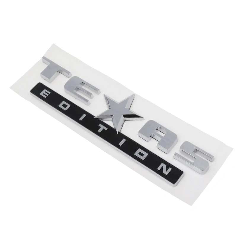 تكساس طبعة شعار ثلاثية الأبعاد العالمي لصائق شاحنة تشيفي سيلفرادو سيارة GMC موديل سييرا لملصقات السيارات #2