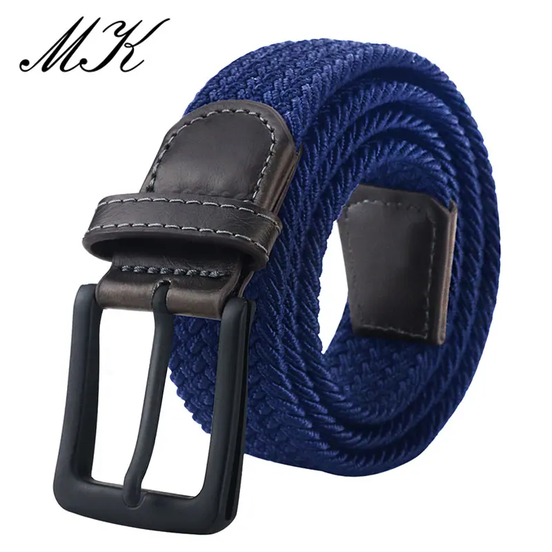 MaiKun Canvas-Gürtel für Herren, modisch, Metall-Dornschließe, militärischer taktischer Riemen, männlicher elastischer Gürtel für Hosen, Jeans