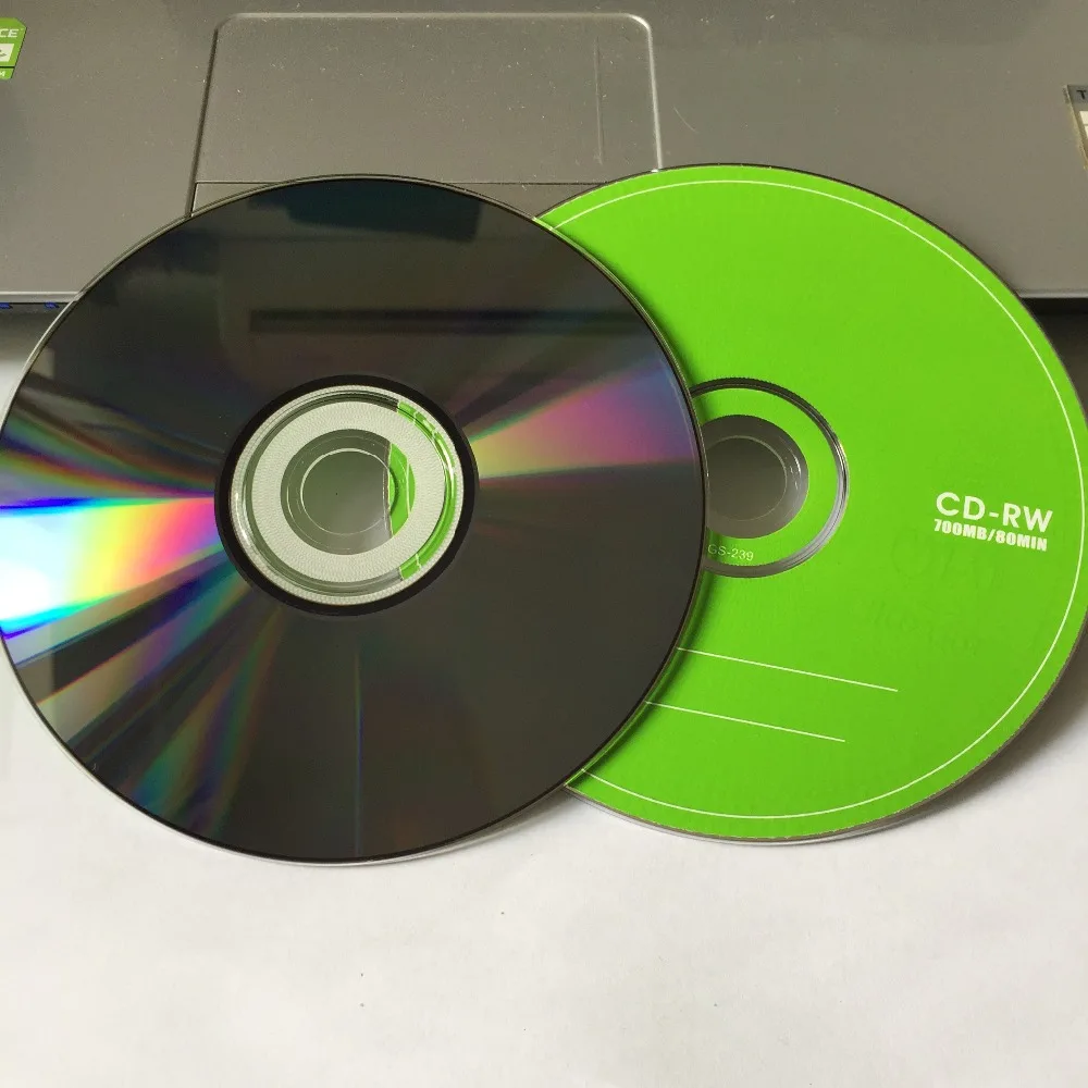 Wholesale 5 Discs Grade A+ Green/Red Blank CD-RW Disc