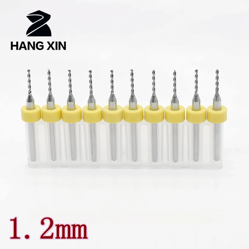 HANGXIN 1.2mm PCB Print Circuit Board Drill Bits Tool Kit Carbide Micro CNC 10PCS PCB Drill Bits Power Tools Circuit Board Drill