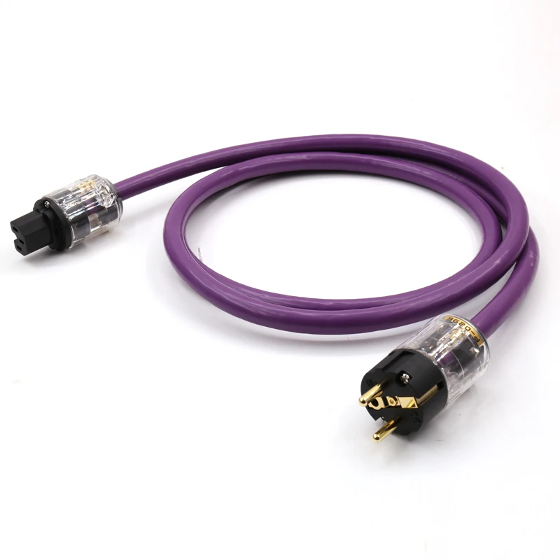

Preffair D507 OCC Hifi, внешняя вилка европейского стандарта, женский разъем IEC OCC, сетевой кабель переменного тока EU schuko, кабель питания переменного тока