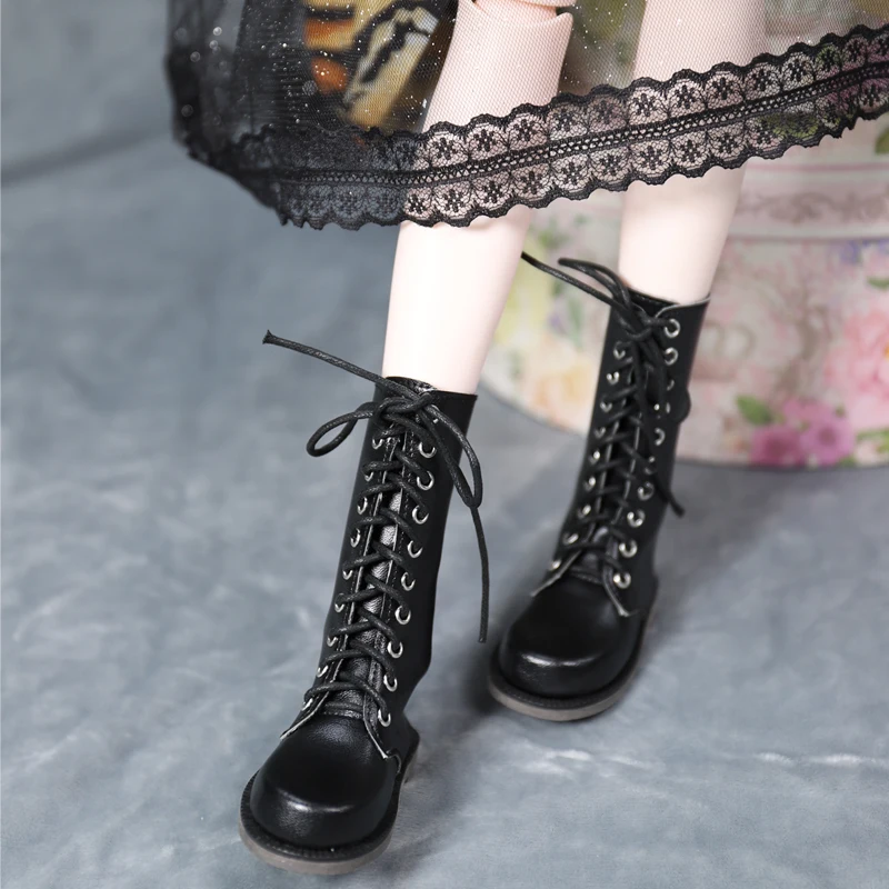Shoes for 1/3 BJD New lace up boots high heels white sneakers 62mm gift toy free shipping