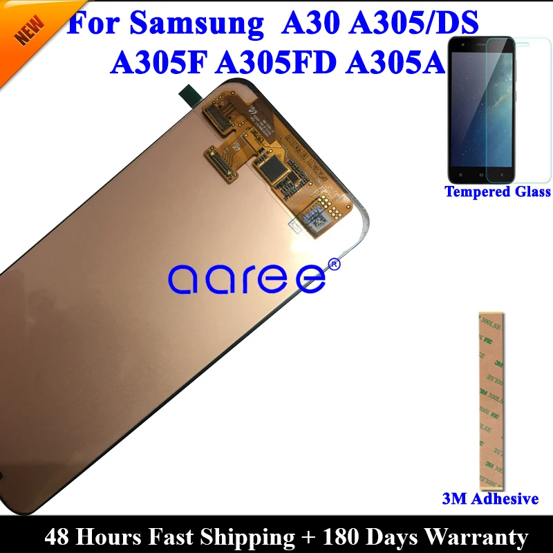 Imagem -04 - Tela Sensível ao Toque Lcd Amoled para Samsung A30 A305 A302023 A305f