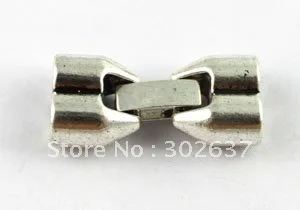 FREE SHIPPING 15Sets Tibetan silver telescope hook clasp for 5mm leather cord A13231