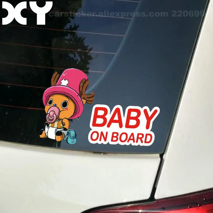 Baby on Board Funny Cute Car Window Cartoon Stickers Decals 7.6\