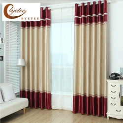 Modern Curtain Ready Made Burgundy Kitchen Window Blackout Curtains For Doors For Bedroom Living Room Cortinas Custom Made