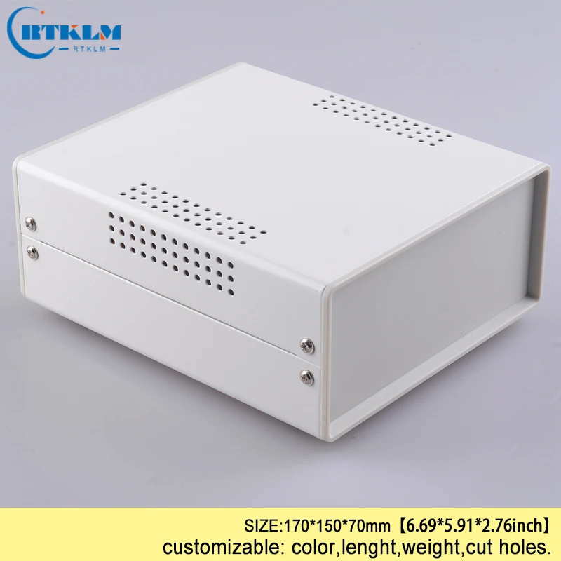 Electrical junction instrument box Iron box for electronics project housing diy iron control switch case 170*150*70mm