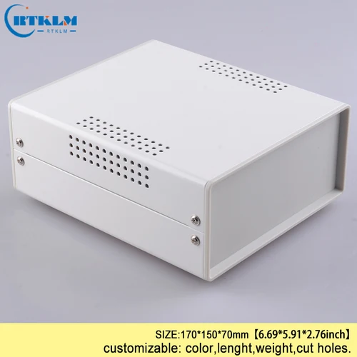 Imagen 2 del producto Caja de instrumentos de Unión Eléctrica, caja de hierro para proyectos electrónicos, carcasa de interruptor de control de hierro diy, 170x150x70mm