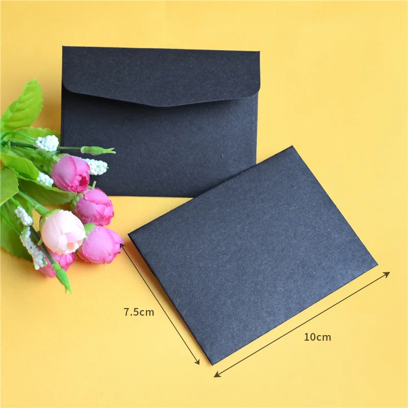 50pcs/lot Pure Color Paper Envelopes Printable LOGO Envelopes For Invitations Letter Set Stationary Greeting Card Gift Envelopes