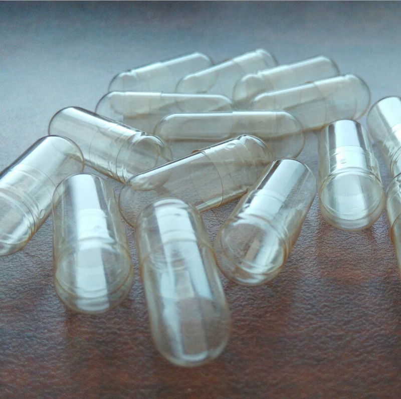 

5000pcs Size 000 Clear Hard Gelatin Capsules, 000# Transparent Empty Capsules, Gel Capsule---Joined & Separated Available