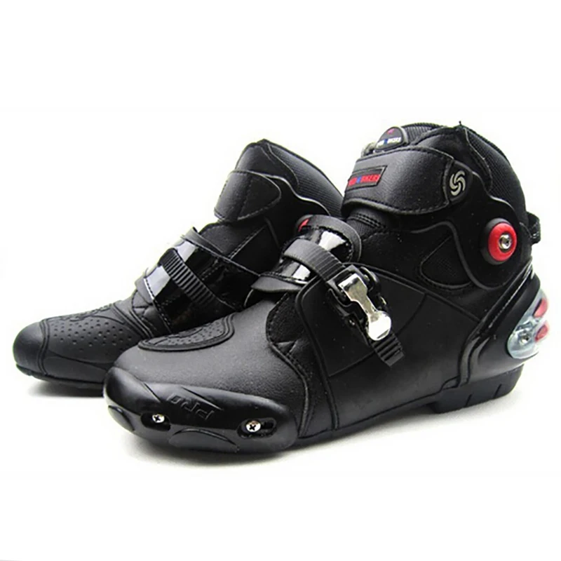 Botines de motocicleta para hombre y mujer, Zapatos de carreras todoterreno, Botas protectoras para Motocross