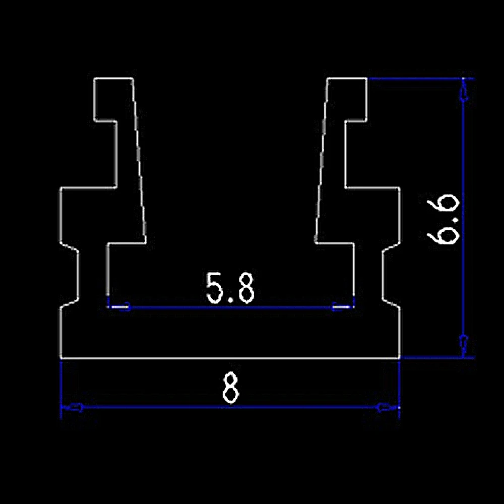 20m (20pcs) a lot 1m per piece anodized aluminum profile extrusion for led bar light Transparent cover or milky diffuse cover