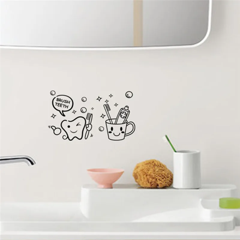 Bathroom Washroom Bubble Shower Home Decor Decal Mural Wall Stickers Door Decor