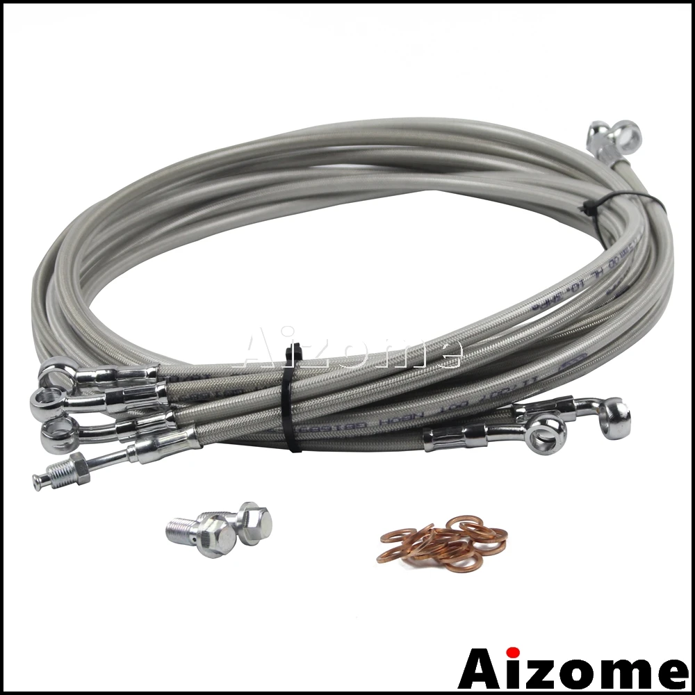 1 Set Stainless Steel Brake Line Kit 10