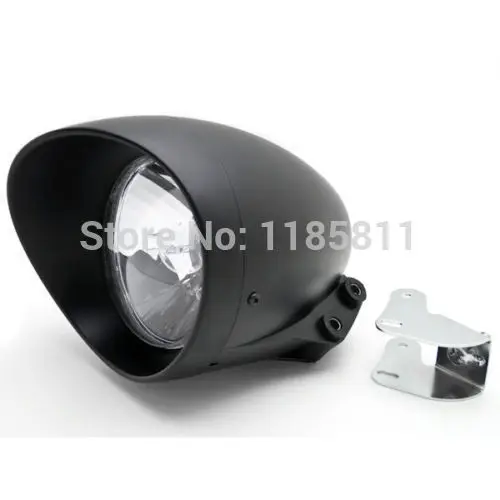 Motorcycle Headlight Black W/ Bracket Chrome LOW & HIGH BEAM For Honda Shadow Aero Phantom VLX 750 1100 VT Cruiser Chopper