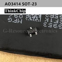 Transistor mosfet AO3414 A0LA X0RB SOT-23 n-channel SMD, nuevo y original, 50 unidades