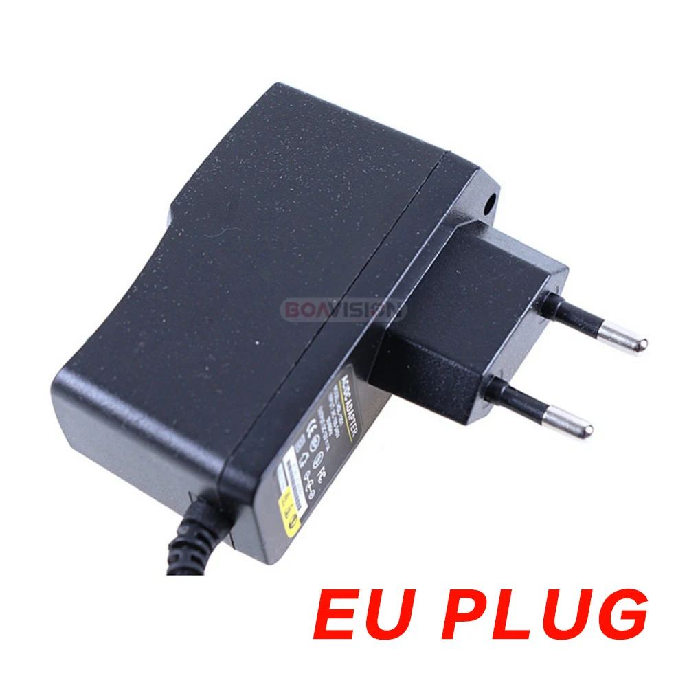 Qualified AC 110-240V To DC 12V 1A กล้องวงจรปิดแหล่งจ่ายไฟอะแดปเตอร์, EU/US/UK/AU ปลั๊กพลาสติก ABS