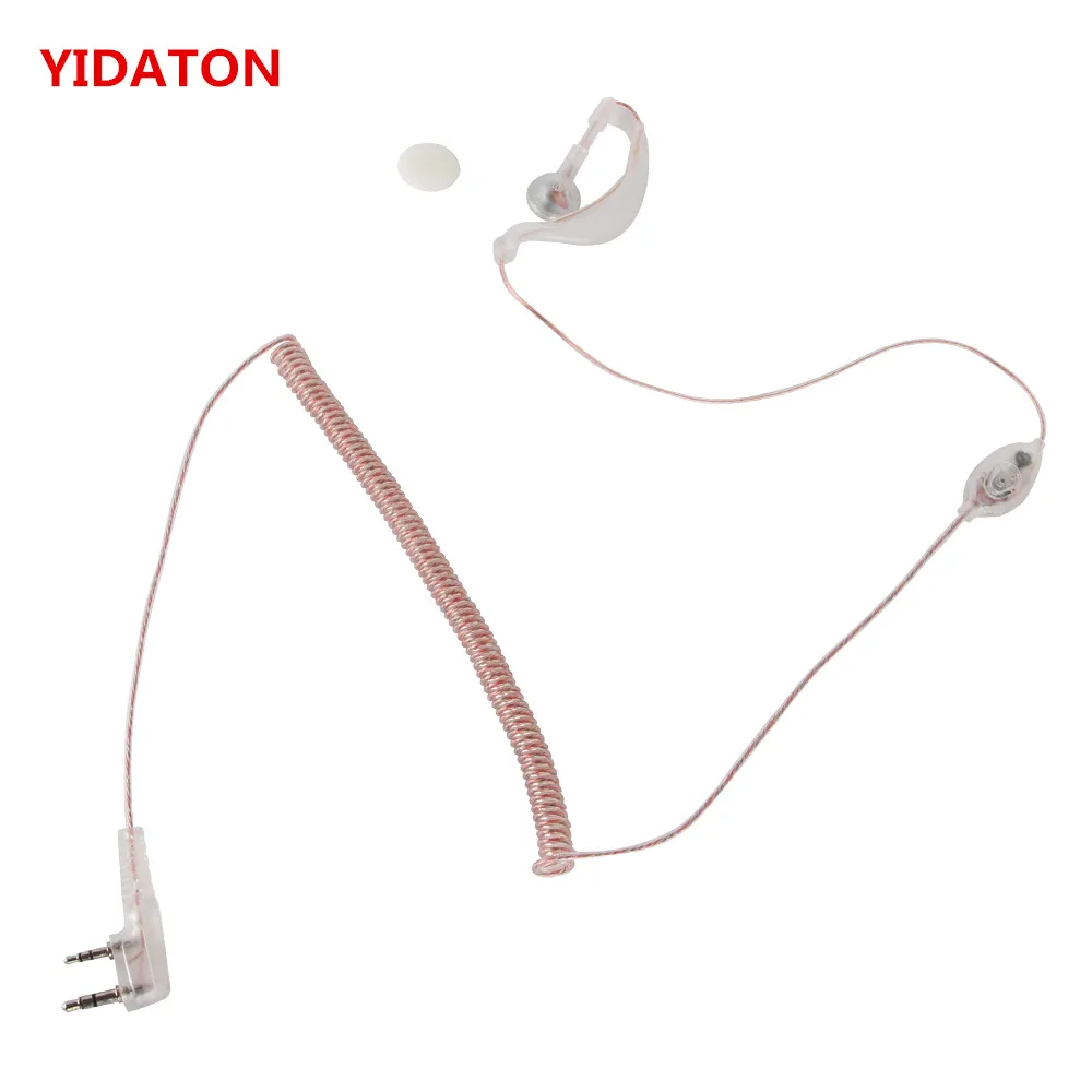 YIDATON 2 pin Earpiece for Baofeng Walkie Talkie Mic Headset Ear Hook K Type Earphone for UV-5R UV 5R UV-5RE radio accessories