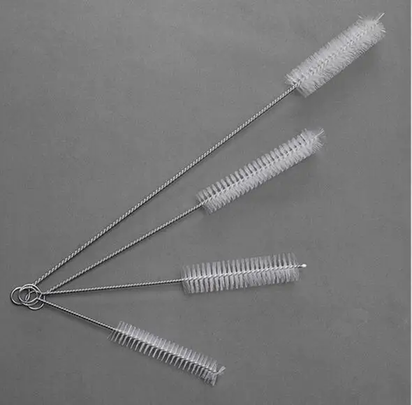 

200sets hot 10pcs set Nylon Tube Brushes Straw Set For Drinking Straws Glasses Keyboards / Jewelry Cleaning Brushes Clean Tools