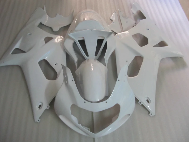 Aftermarket moto parts fairing kit for Suzuki SRAD GSXR600 01 02 03 GSXR 600 750 2001 2002 2003 white fairings set WO29