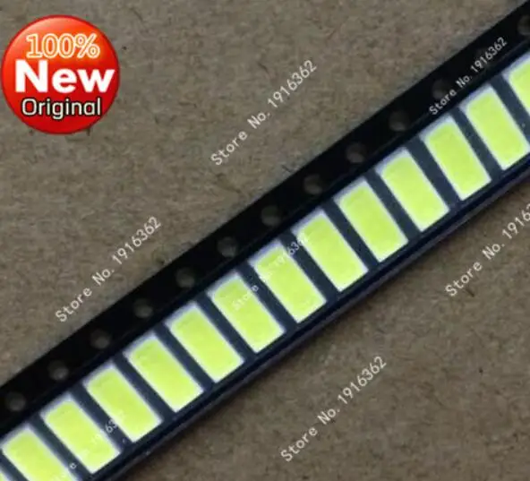 

500PCS/Lot SMD LED 7030 Beads Cool White 1W 6V 100-110LM 240mA 6500-7000K