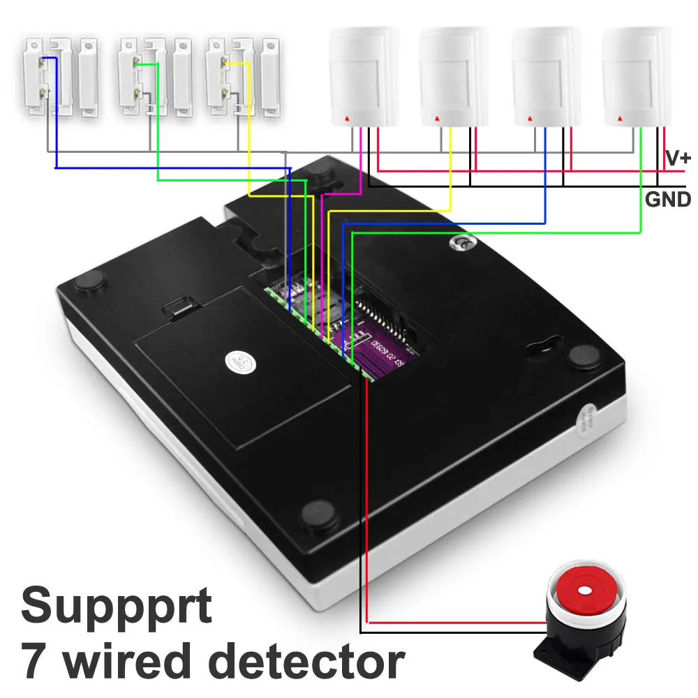 Wired Human Motion Sensor PIR Infrared Detector Indoor Home Security Protection Anti Theft Sensor Compatible With Alarm System