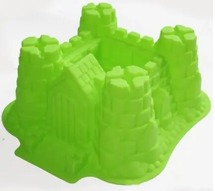 3D Castle Bundt Cake Pan Bread Chocolate Bakeware Silicone Mold