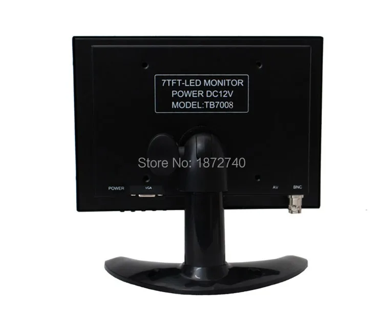 7 inch Computer LCD monitor display with AV VGA BNC input LED digital screen