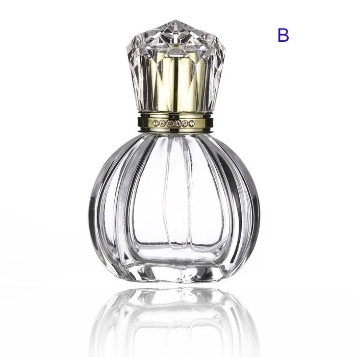 Fashion New Style 50ML Clear Glass Perfume Spray Bottle High Quality Empty Essential Oils Case For Lady 30pcs/lot