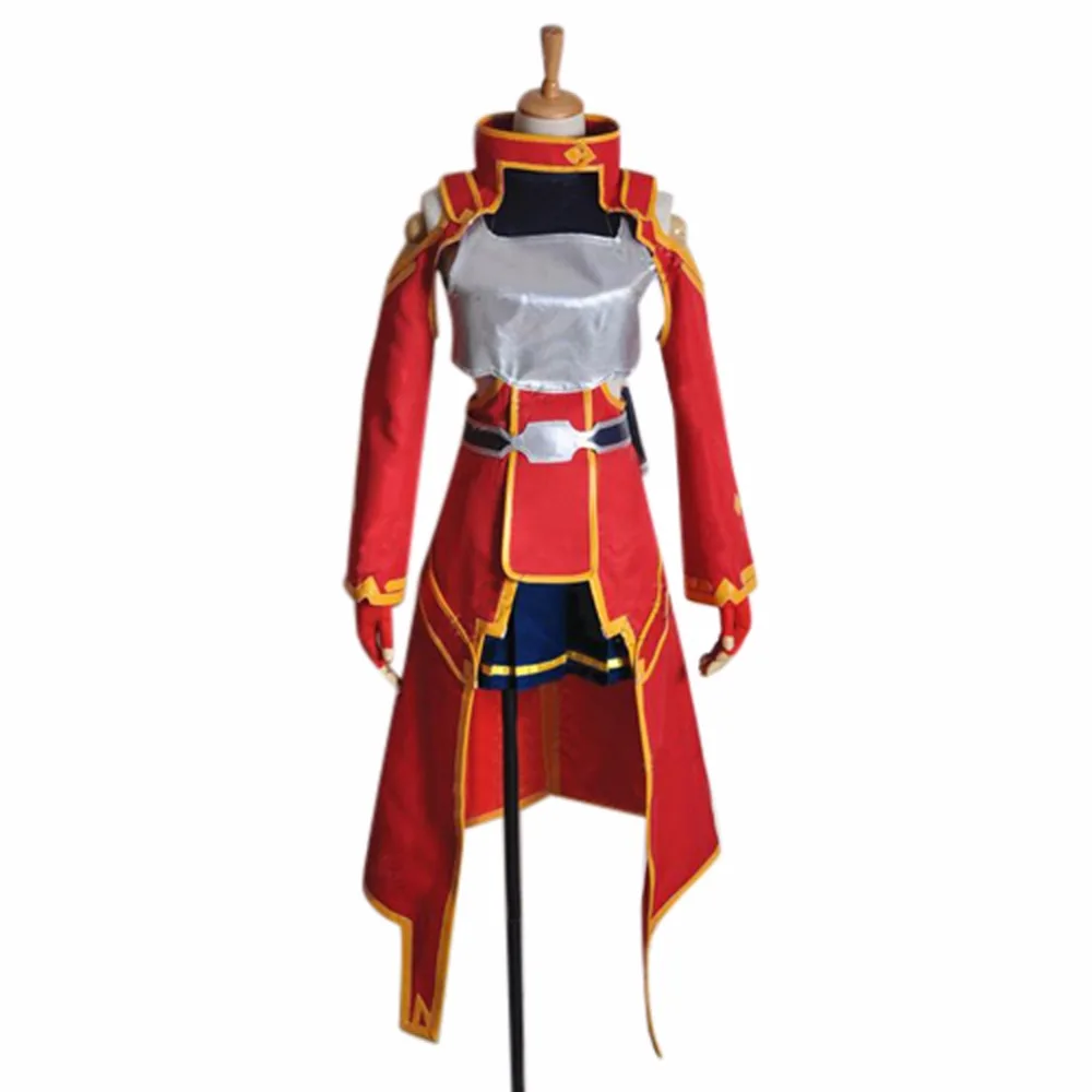 Traje rojo de sílice para Cosplay, Sword Art Online, hecho a medida, conjunto completo, cualquier tamaño, Unisex