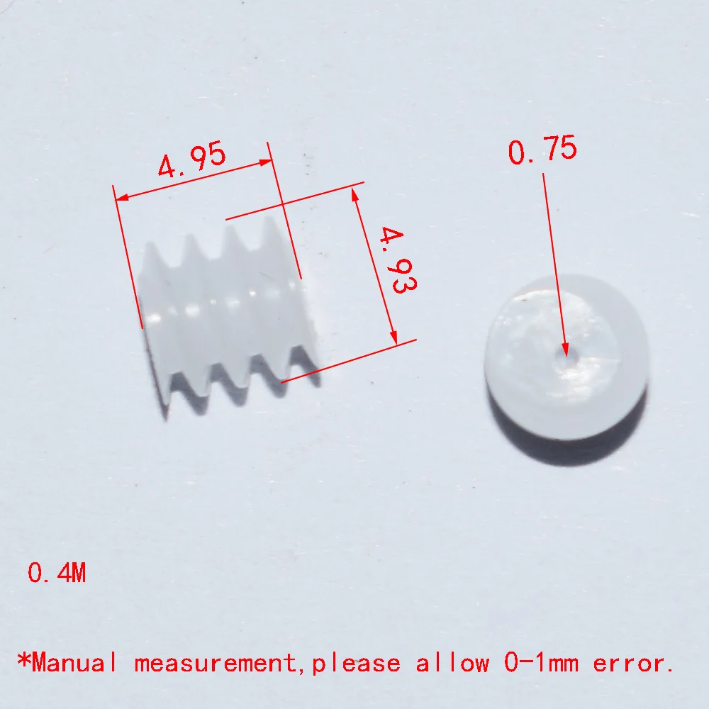 10/100 قطعة 0.4 متر 0.8 مللي متر حفرة المحرك دودة البلاستيك والعتاد درون rc سيارة طائرة روبوت الاطفال لعب للبنين baby بها بنفسك اكسسوارات الطفل مونتيسوري