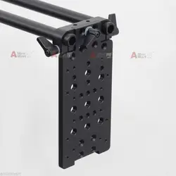 Gold Mount V-Mount Battery DSLR Rig 15mm Rod System Vertical Mount Cheese Plate fr Mirrorless Camera Tripod Power Supply HDV